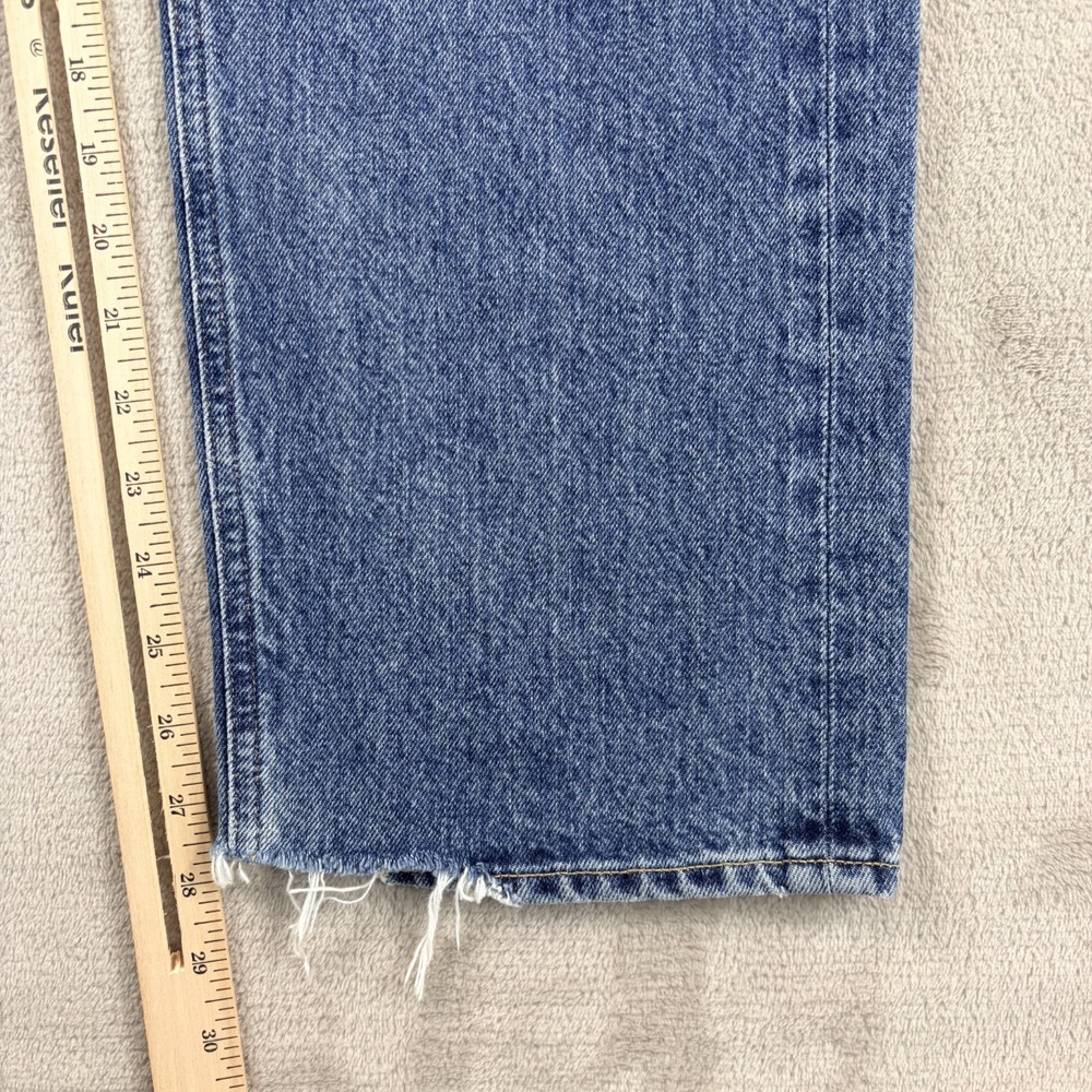 AGOLDE 90s Pinch Waist High Rise Straight Leg Jeans in Blue Wash‎ Women 29 $228 - Picture 5 of 10